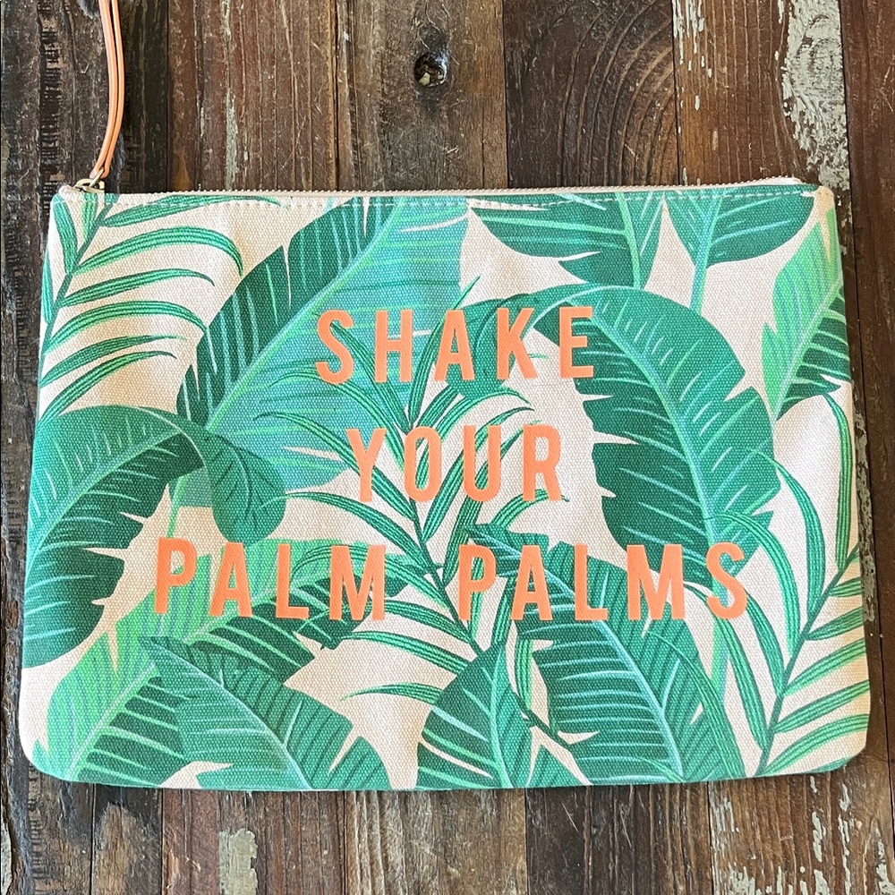 Stella & Dot Palm Tree 🌴 Print Cosmetic Bag